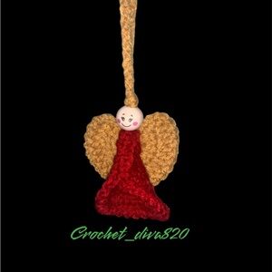 Beautiful Crochet Angel ornament customized to your colors (2)